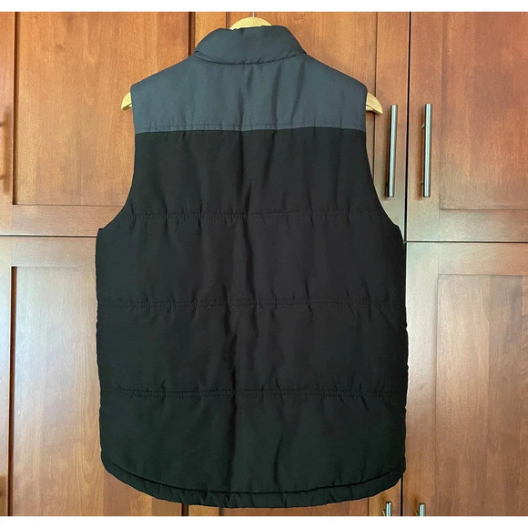 Weatherproof Puffer Vest Colorblock Black Gray Size Medium - Picture 4 of 8